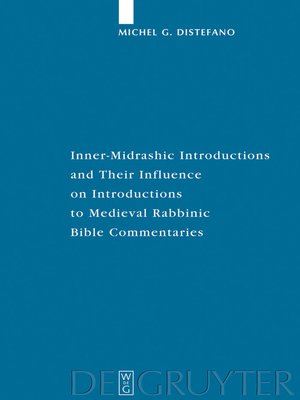 cover image of Inner-Midrashic Introductions and Their Influence on Introductions to Medieval Rabbinic Bible Commentaries